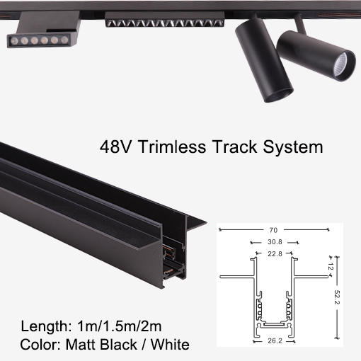 48V Magnetic Trimless Track System