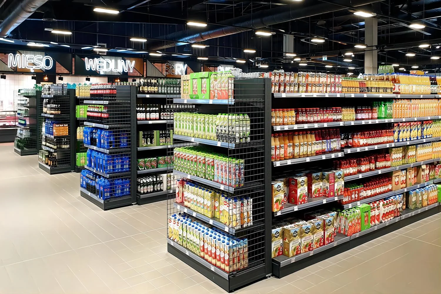 Track panel light for Supermarket
